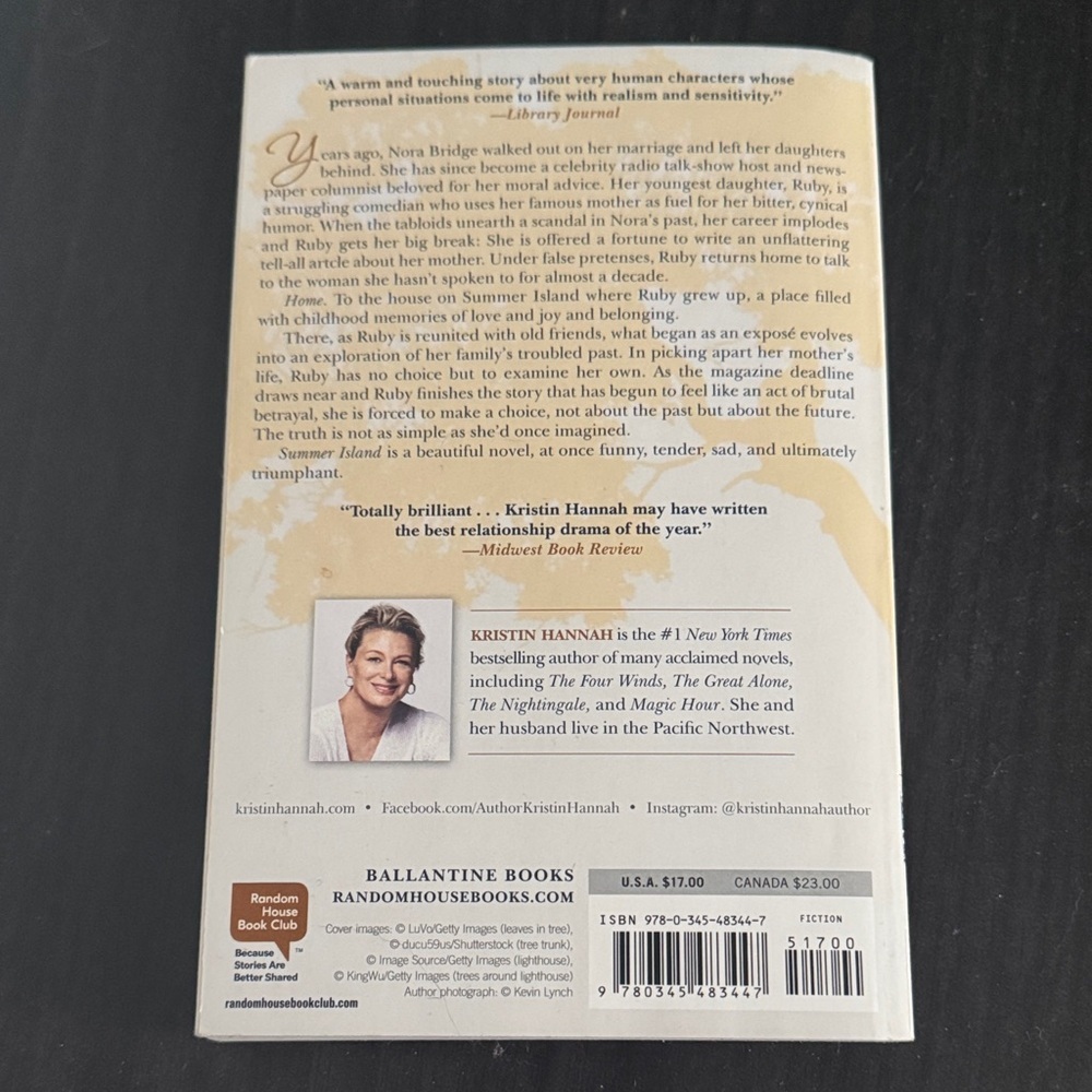 Summer Island by Kristin Hannah - Picture 2 of 3